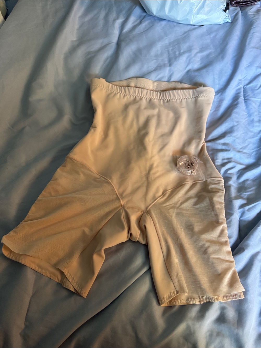 High-Waist Shapewear Shorts in Nude honeylove love super shorts size large